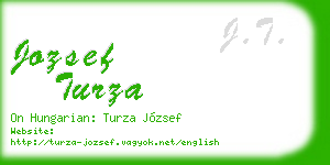 jozsef turza business card